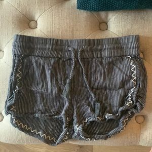 Cute blue & white striped Roxy shorts. Perfect for the beach over a bathing suit